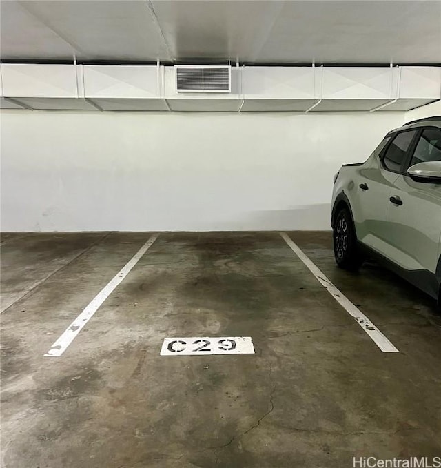 parking deck with visible vents