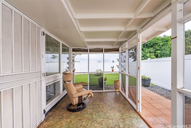 view of sunroom / solarium