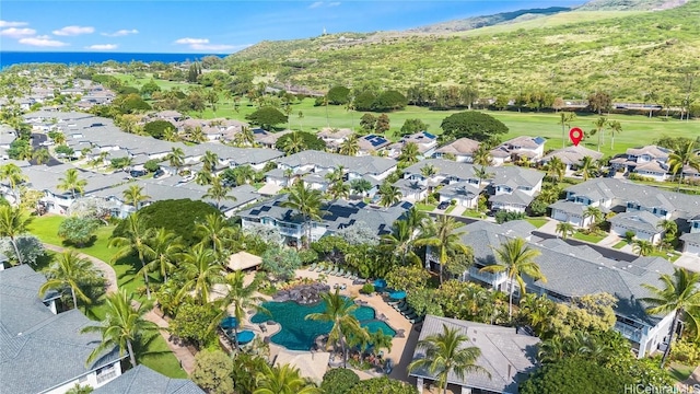 bird's eye view featuring a residential view