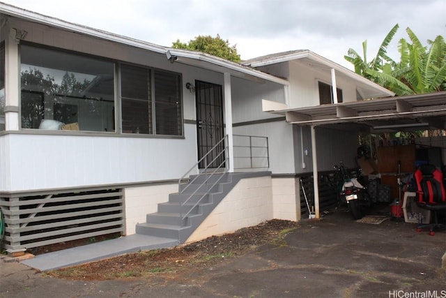 view of entrance to property