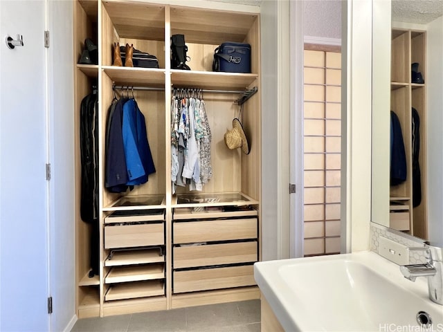 closet with a sink