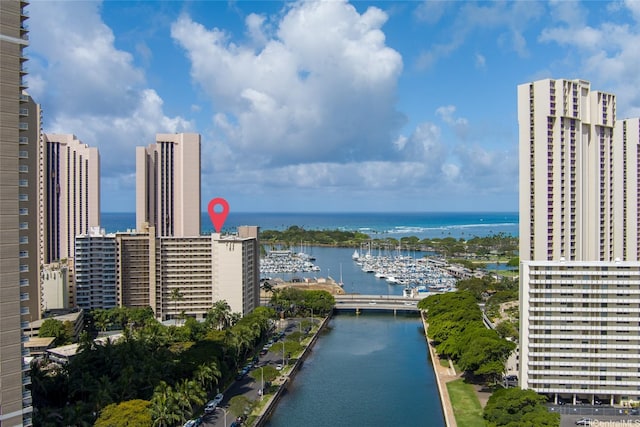 1676 Ala Moana Blvd Unit 205, Honolulu, HI 96815 - water view with nearby urban area