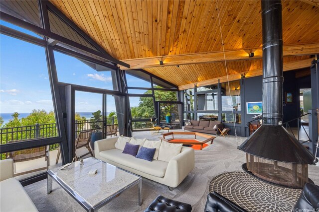 1826 Laukahi St, Honolulu, HI 96821 - sunroom with a water view