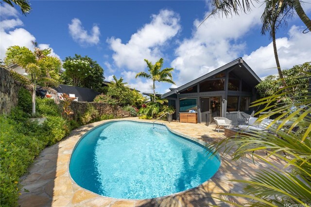 1826 Laukahi St, Honolulu, HI 96821 - view of pool featuring a patio