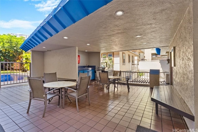 view of patio / terrace featuring outdoor dining space