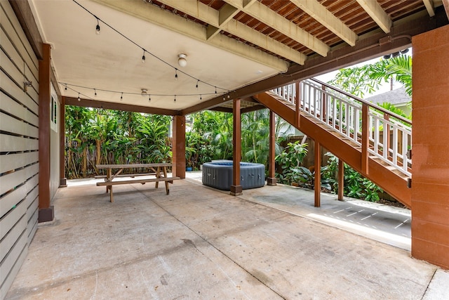 66-158A Haleiwa Rd, Haleiwa, HI 96712 - view of patio with stairs and central air condition unit