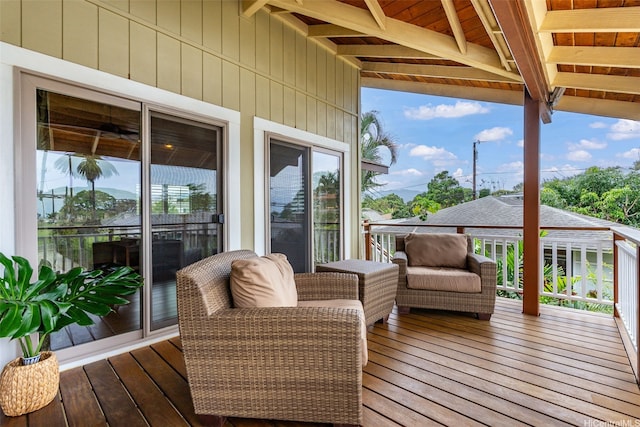 66-158A Haleiwa Rd, Haleiwa, HI 96712 - view of wooden terrace