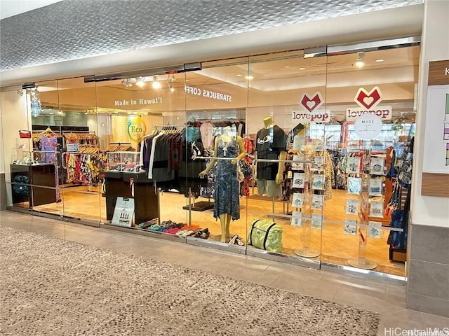 interior space with tile patterned floors