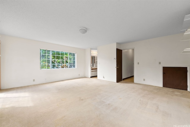 unfurnished room with light carpet