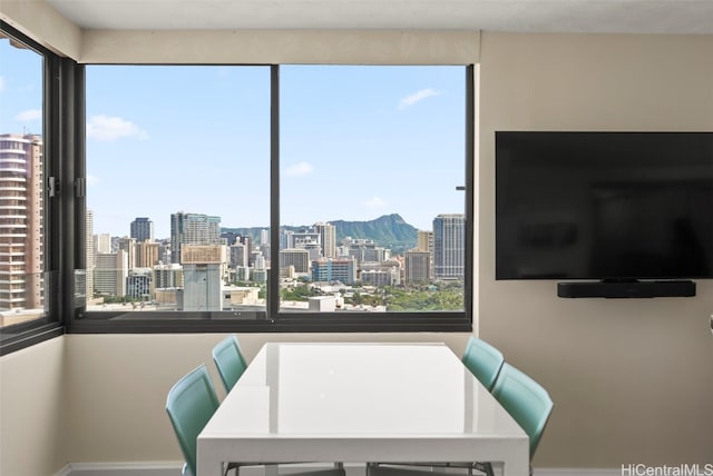 view of dining area