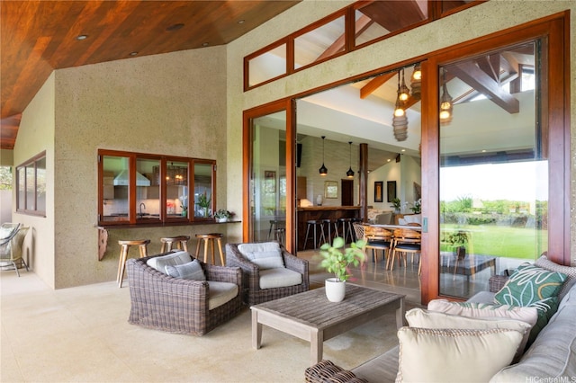 376 Dune Cir, Kailua, HI 96734 - view of patio featuring outdoor lounge area