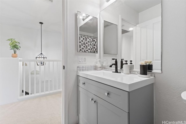 bathroom featuring vanity