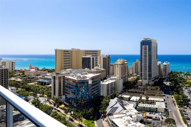 city view with a water view