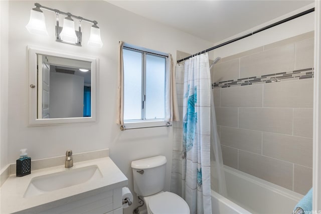 91-418 Makalea St Unit 92, Ewa Beach, HI 96706 - bathroom featuring vanity, shower / bath combination with curtain, toilet, and visible vents