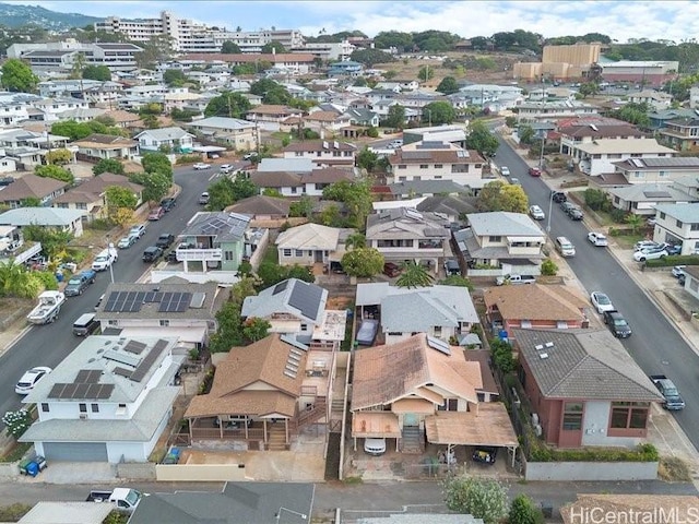 bird's eye view with a residential view