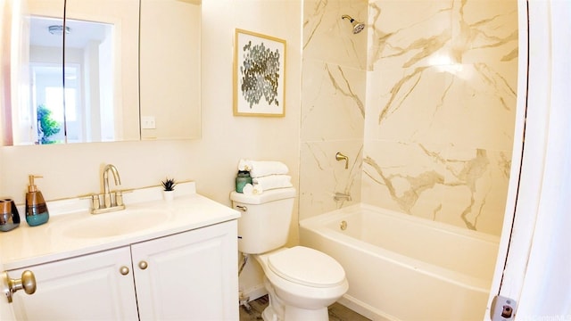 1296 Kapiolani Blvd Unit Ii-2509E, Honolulu, HI 96814 - full bath featuring vanity, toilet, and shower / bathtub combination
