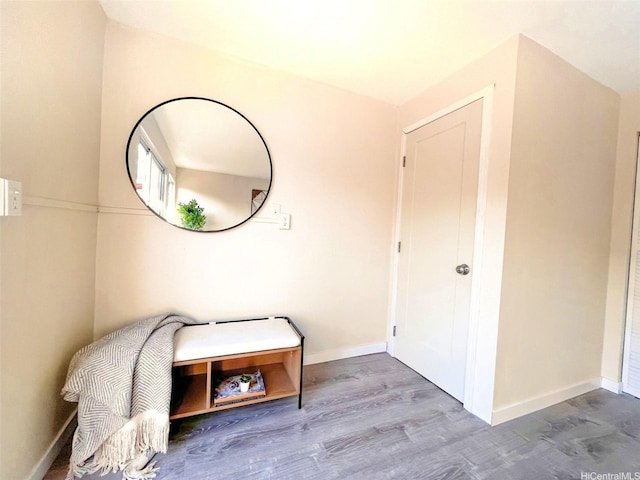 1296 Kapiolani Blvd Unit Ii-2509E, Honolulu, HI 96814 - hall with baseboards and wood finished floors