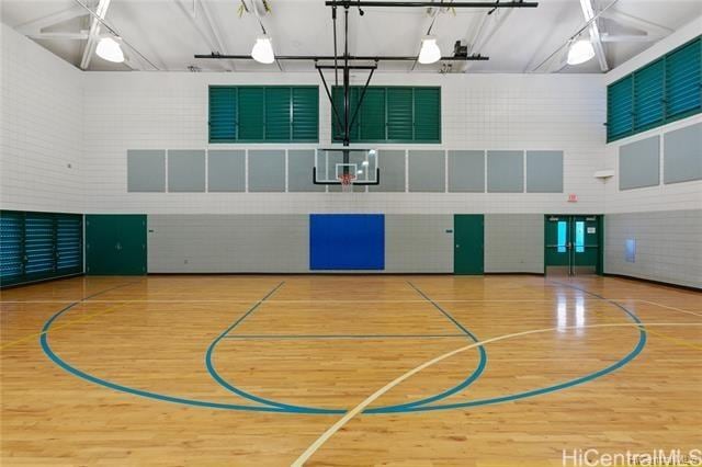 view of sport court with community basketball court