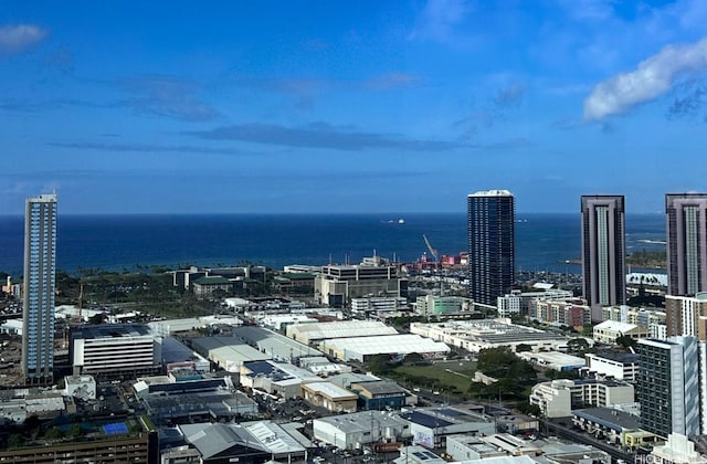 city view featuring a water view