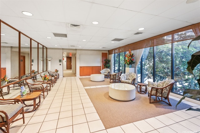2440 Kuhio Ave Unit 1101, Honolulu, HI 96815 - community lobby with a drop ceiling and recessed lighting