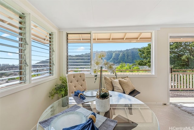 view of sunroom / solarium