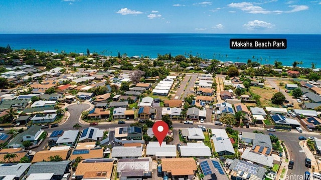 84-562 Nukea St, Waianae, HI 96792 - aerial view of property and surrounding area with a large body of water and nearby suburban area