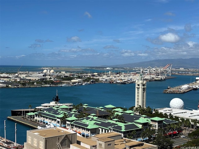 700 Richards St Unit 2403, Honolulu, HI 96813 - birds eye view of property with a water view