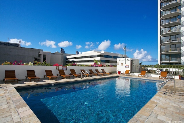 700 Richards St Unit 2403, Honolulu, HI 96813 - pool featuring fence and a patio