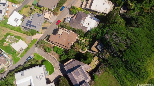 drone / aerial view with a residential view