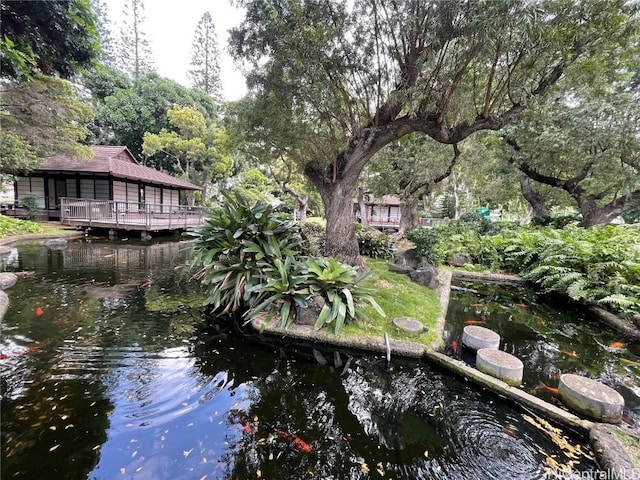 view of water feature