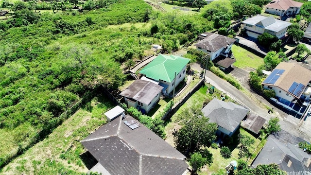 drone / aerial view with a residential view