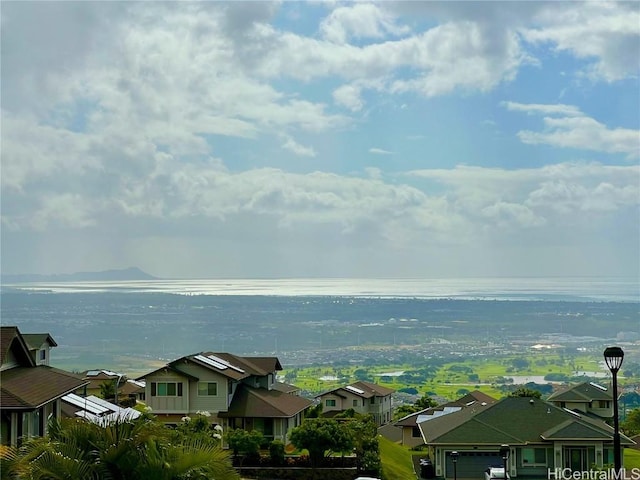 view of water feature featuring a residential view