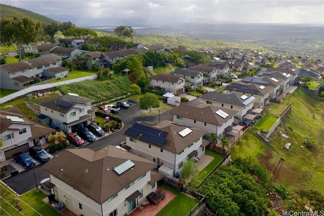 bird's eye view featuring a residential view