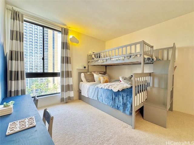 bedroom with carpet flooring