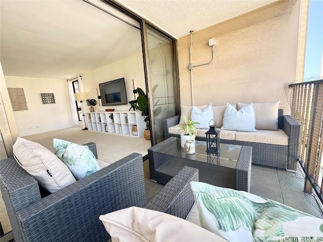 balcony with an outdoor living space