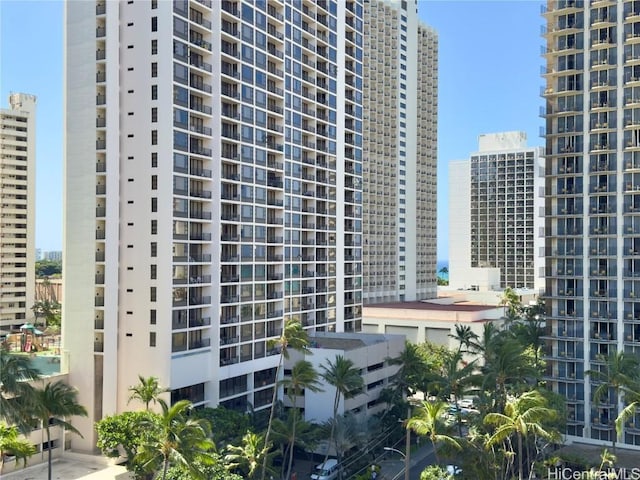 view of property with a view of city