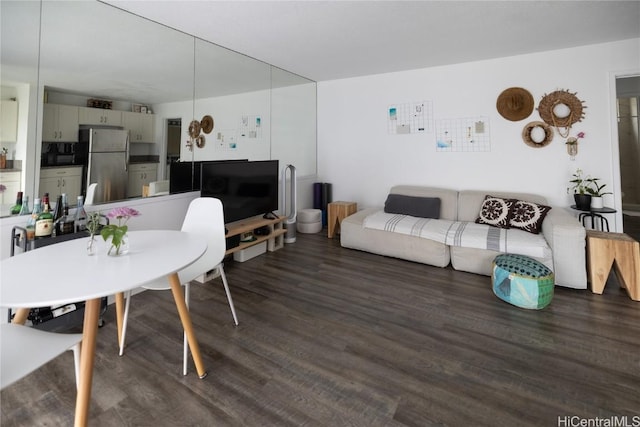 living room featuring wood finished floors