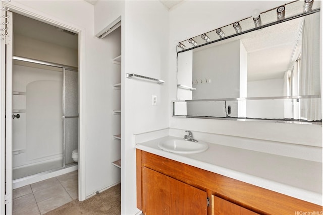 94-414 Kapuahi St Unit 23, Honolulu, HI 96789 - full bath featuring a stall shower, vanity, and tile patterned floors