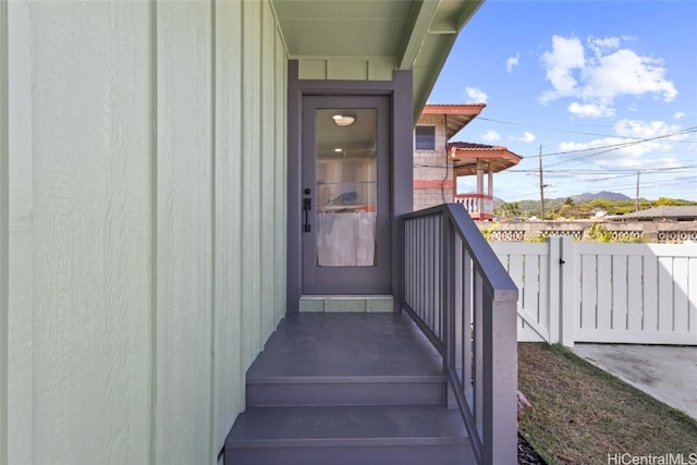 view of entrance to property