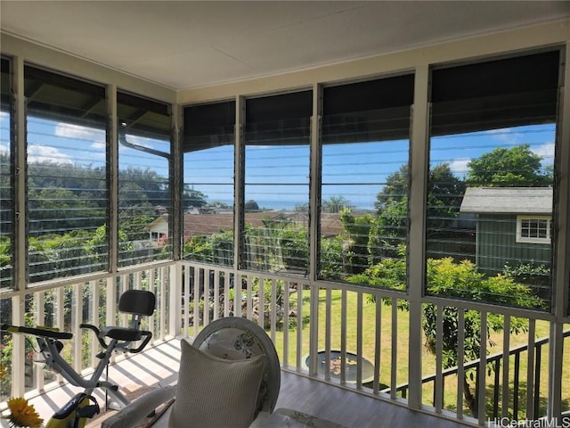 sunroom featuring plenty of natural light