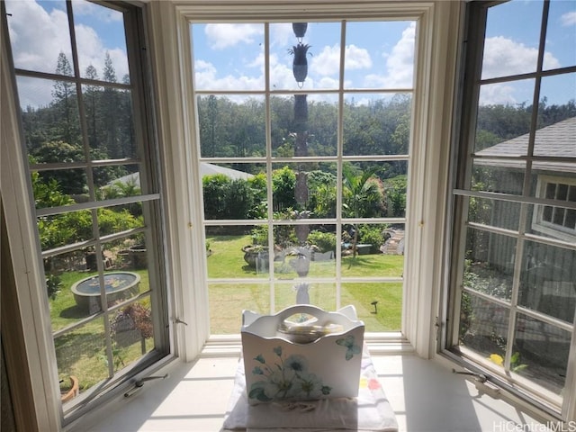 view of sunroom / solarium