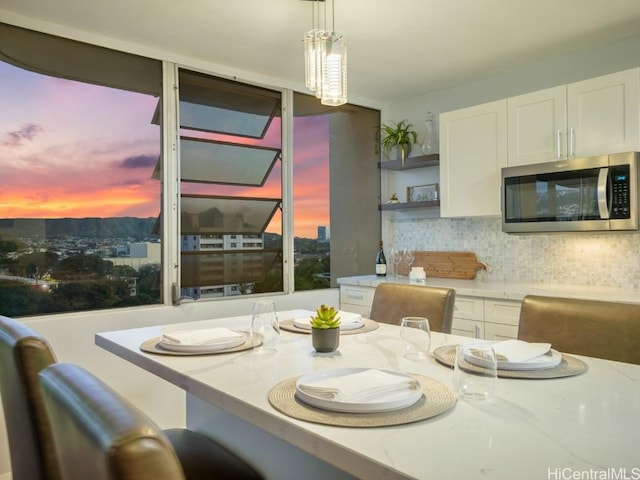 view of dining room