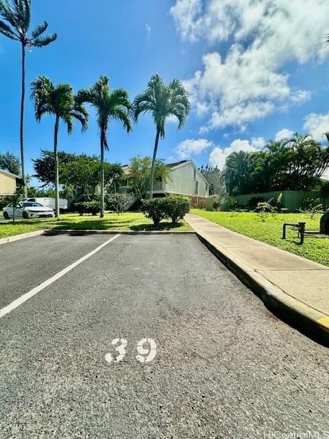 view of uncovered parking lot