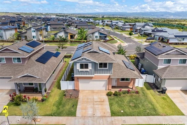 drone / aerial view featuring a residential view