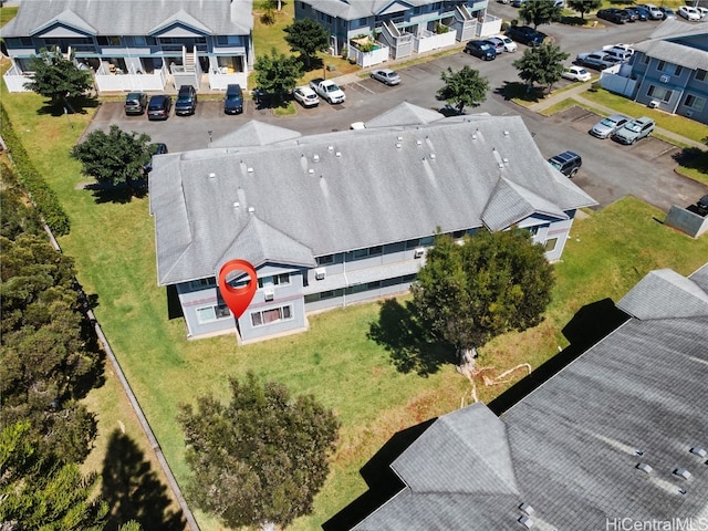 aerial view featuring a residential view