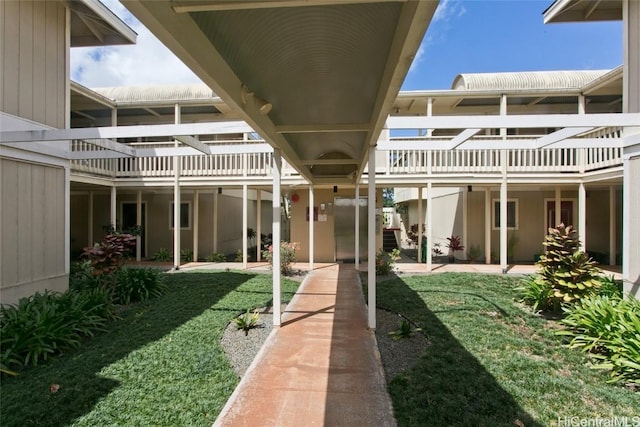 exterior space with a patio