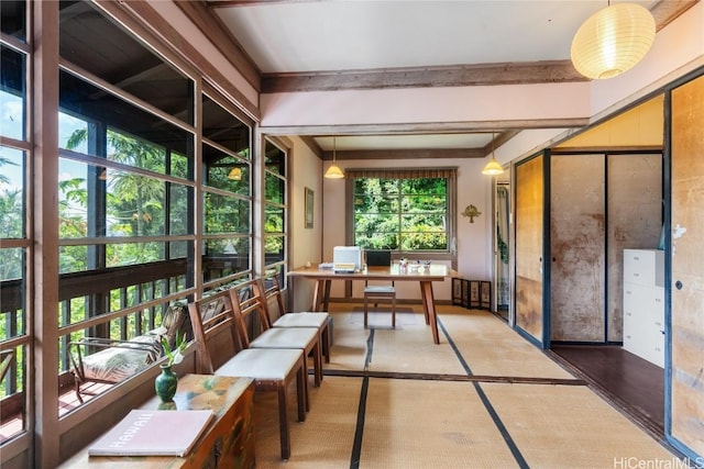 view of sunroom / solarium