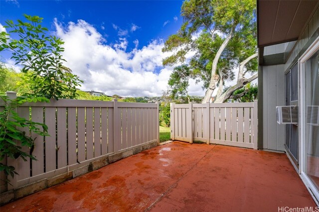 view of patio / terrace featuring a fenced backyard