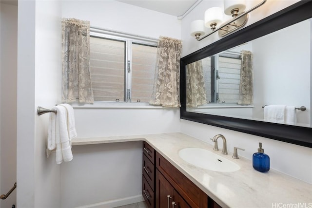 bathroom with vanity