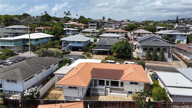 drone / aerial view featuring a residential view